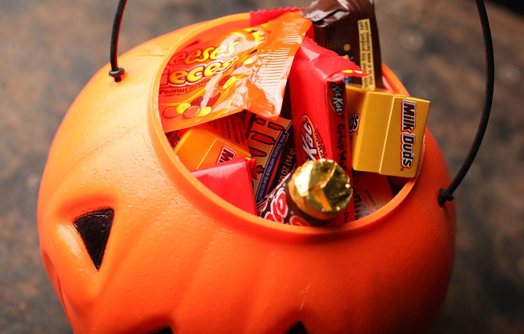 Candy in pumpkin